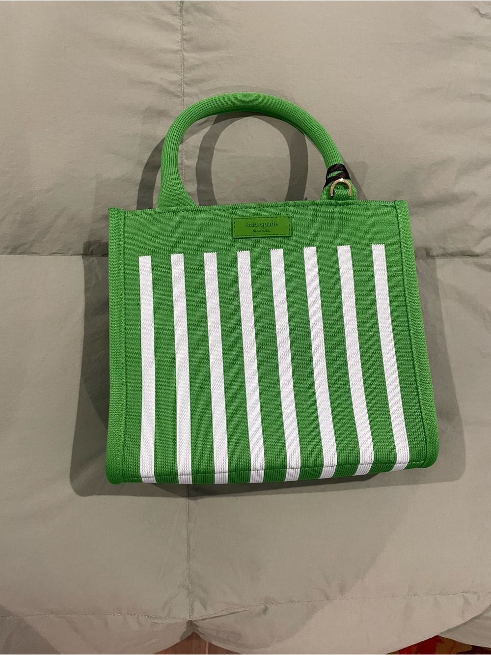 Kate Spade for Target Green Striped Shoulder Bag